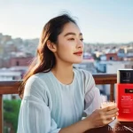 멕시코에서 한국 화장품 인기 브랜드 - **Prompt 1: Mexican Woman Applying K-Beauty Sunscreen in a Vibrant Setting**
    "A young Mexican wo...
