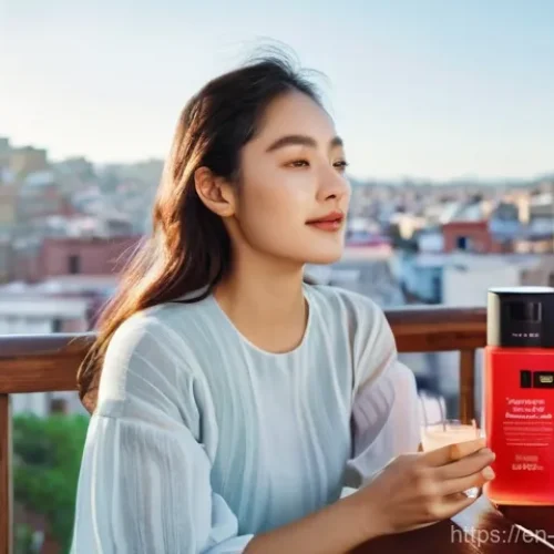Home 17 멕시코에서 한국 화장품 인기 브랜드 - **Prompt 1: Mexican Woman Applying K-Beauty Sunscreen in a Vibrant Setting**
"A young Mexican wo...