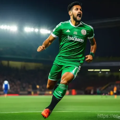 Home 16 멕시코 유명 축구 선수 라울 히메네스 치차리토 - **A highly detailed and emotionally resonant image of Mexican footballer Raúl Jiménez, mid-action on...