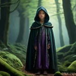 멕시코 유명인사  살마 하이에크 기예르모 델 토로 디에고 루나 - **Prompt:** A young adventurer, approximately 11 years old, wearing sturdy, earth-toned pants, a lon...